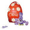 Werbe-Osterei mit Schokoladenmischung von Milka bunt
