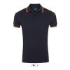 PASADENA Herren Polo 200g Marineblau/Neonorange | L | ohne Werbeanbringung | Nicht verfügbar | Nicht verfügbar | Nicht verfügbar