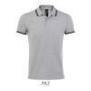 PASADENA Herren Polo 200g Grey Melange/ French Navy | M | ohne Werbeanbringung | Nicht verfügbar | Nicht verfügbar | Nicht verfügbar