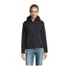 Rock Damen-Softshellparka schwarz | S