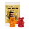 Team Gummibärchen weiß | ohne Werbeanbringung | Folie 50% Papier