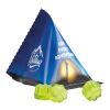 Tetraeder 15 g Trolli Fruchtgummi Standardformen weiß | Kleeblattgrün