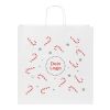 *Christmas* Kraftpapiertasche gedrehte Griffe Braun | Ho Ho Ho | Digitaldruck