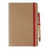 Notizbuch aus recyceltem Karton (A5) Theodore Rot