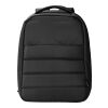 RPET-Polyester (300D) Anti-Diebstahl-Laptop-Rucksack Calliope Schwarz | ohne Werbeanbringung | Nicht verfügbar | Nicht verfügbar