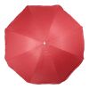 190T Polyester Sonnenschirm Elsa Rot | ohne Werbeanbringung | Nicht verfügbar | Nicht verfügbar