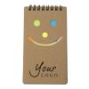 Notizbuch 'Happy face' aus Karton Braun | ohne Werbeanbringung | Nicht verfügbar | Nicht verfügbar