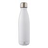 Doppelwandige Edelstahlflasche 500 ml Clifford aus recyceltem Stahl Weiß