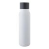 Trinkflasche aus recyceltem Edelstahl (600 ml) Cassian Weiß | ohne Werbeanbringung | Nicht verfügbar | Nicht verfügbar