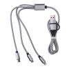Nylon-Ladekabel Leif Silber