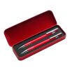 Schreibset 'Colour-Line' aus Aluminium/Metall Rot