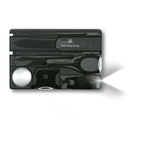 Victorinox Swiss Card mit LED-Licht grau | ohne Werbeanbringung