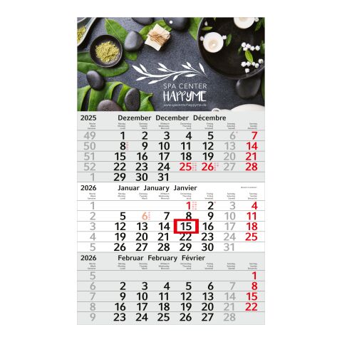 3-Monatskalender Budget 3 Bestseller (Einblatt)