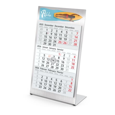 Tischkalender Desktop 3 Steel Bestseller 
