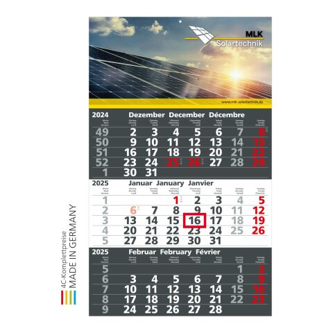 3-Monatskalender Solid 3 Bestseller (Einblatt) 