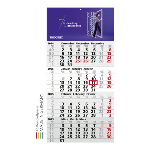 4-Monatskalender Mega 4 Post Bestseller (Einblatt)