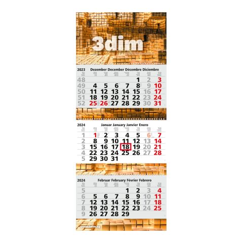 Mehrblockmonatskalender Maxi Wire-O 3 bestseller 4C-Quality Digital