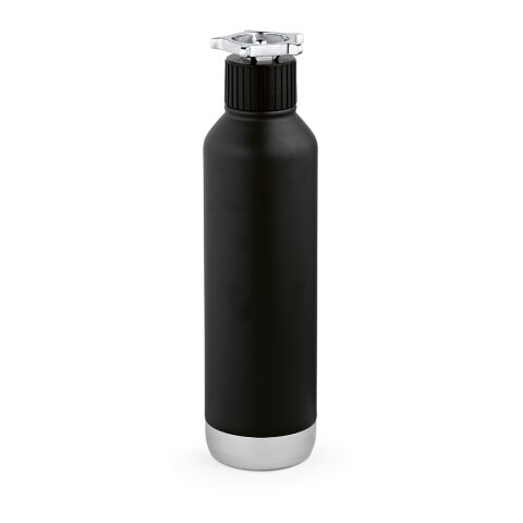 POD Spiglo Trinkflasche recy. Edelstahl 780 ml schwarz-silber | ohne Werbeanbringung