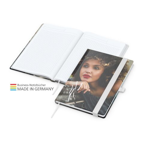 Business-Notizbuch Match-Book White A4/A5 weiß | A5 | 4C-Quality Digital | matt-individuell