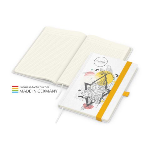 Notizbuch Meeting-Book gelb | A5 | 4C-Quality Digital | Natura individuell