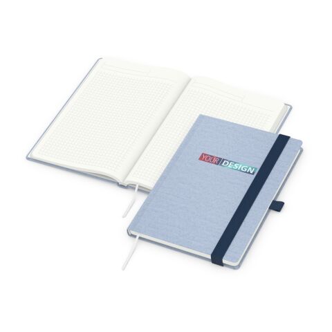 Notizbuch Ocean-Book Recycling blau-marineblau | Siebdruck-Digital