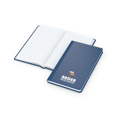 Notizbuch Easy-Book Basic Bestseller inkl. Siebdruck-Digital Marineblau | Pocket | 1-farbiger Siebdruck-Digital