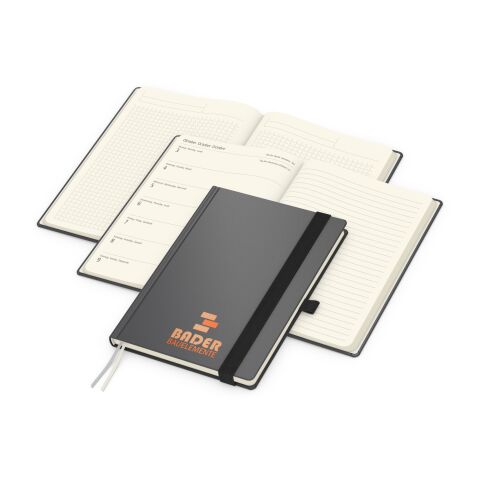 Wochenplaner Vision-Hybrid Creme Bestseller inkl. Siebdruck-Digital Anthrazit | 1-farbiger Siebdruck-Digital