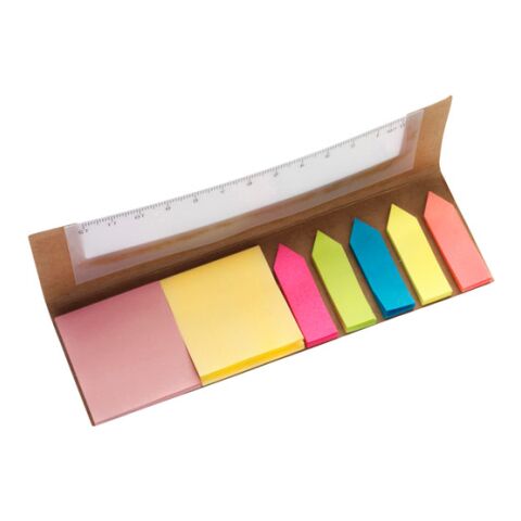 Haftnotizen-Set aus Karton inkl. Lineal