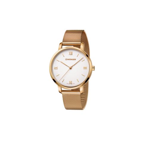 Wenger Metropolitan Donnissima Gold Uhr Gravur Uhr