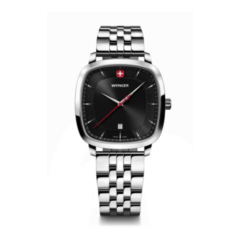 Wenger Vintage Classic Schwarz Uhr ohne Werbeanbringung