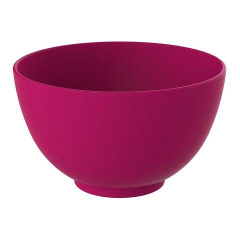 Nachhaltiger Werbeartikel Müslischale "1 Colour" matt – berry – mit Logo bedruckt