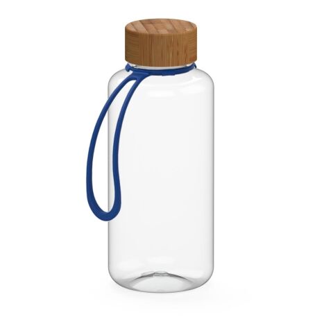 Werbeartikel Trinkflasche "Natural", 1,0 l, inkl. Strap – weiß
