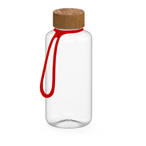 Trinkflasche &quot;Natural&quot;, 1,0 l, inkl. Strap transparent | ohne Werbeanbringung | Nicht verfügbar | Nicht verfügbar
