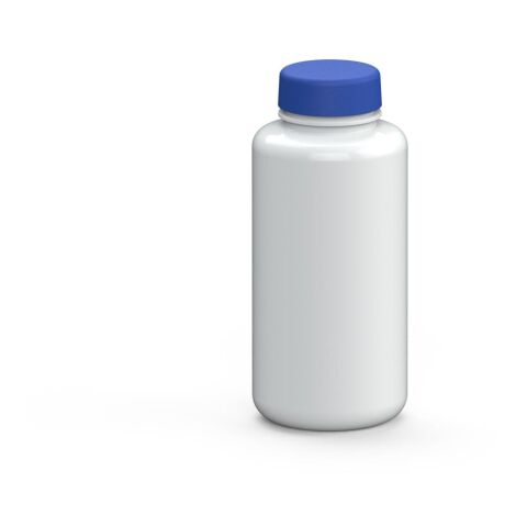 Werbeartikel Refresh 700 ml Trinkflasche aus Tritan kohlensäuregeeignet & auslaufsicher mit weiter Öffnung – weiß – mit Logo bedruckt