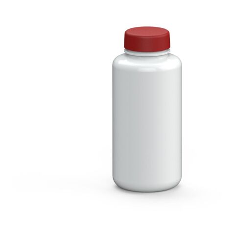 Werbeartikel Refresh 700 ml Trinkflasche aus Tritan kohlensäuregeeignet & auslaufsicher mit weiter Öffnung – weiß – mit Logo bedruckt