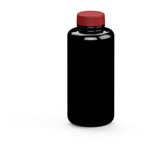 Werbeartikel Trinkflasche "Refresh", 1,0 l – schwarz – mit Logo bedruckt