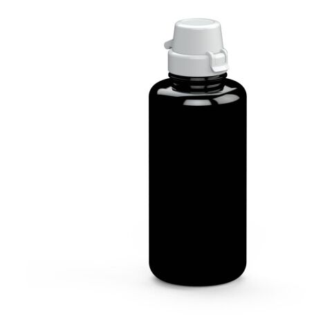 Werbeartikel Trinkflasche "School", 1,0 l – schwarz – mit Logo bedruckt