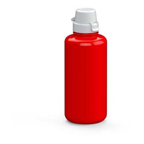 Werbeartikel Trinkflasche School 1 Liter aus Tritan geschmacksneutral 1000ml große Öffnung – rot – mit Logo bedruckt