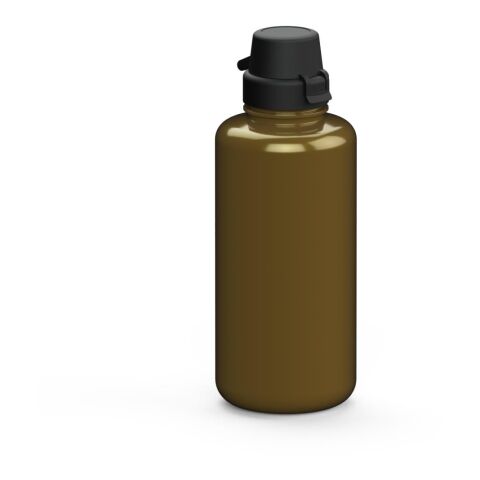 Werbeartikel Trinkflasche School 1 Liter aus Tritan geschmacksneutral 1000ml große Öffnung – gold – mit Logo bedruckt