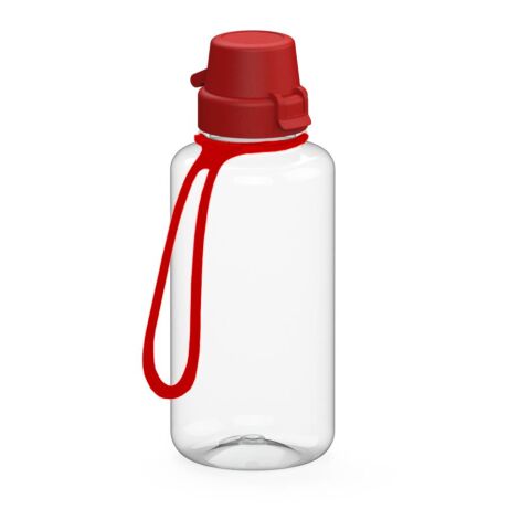 Trinkflasche &quot;School&quot;, 700 ml, inkl. Strap transparent | ohne Werbeanbringung | Nicht verfügbar | Nicht verfügbar