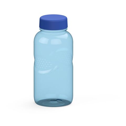 Werbeartikel Carve Refresh 500ml Trinkflasche Tritan kohlensäuregeeignet mit Griffmulden & Weithals-Öffnung auslaufsicher – trend-blau ps – mit Logo