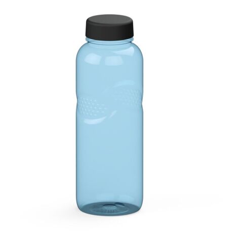 Werbeartikel Carve Refresh 700 ml Trinkflasche aus Tritan kohlensäuregeeignet mit Griffmulden & Digitaldruck-Deckel – trend-blau PS – mit Logo