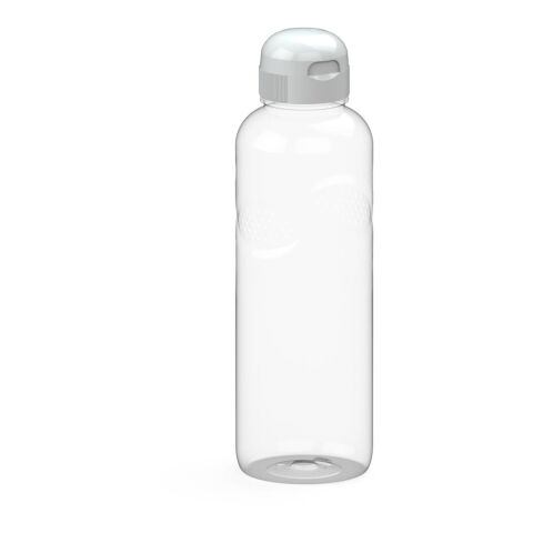 Werbeartikel Carve Sports 1,0 L Trinkflasche Tritan™ mit Griffmulden & kindgerechtem Verschluss auslaufsicher & robust – weiß – mit Logo bedruckt