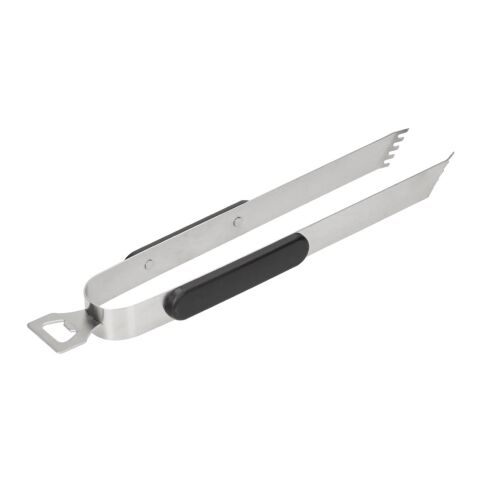 Grillzange &quot;Opener&quot; mit Kapselheber, 35 cm grau | ohne Werbeanbringung | Nicht verfügbar | Nicht verfügbar