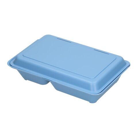 Nachhaltiger Werbeartikel Menübox "ToGo" medium – trend-blau ps – mit Logo bedruckt