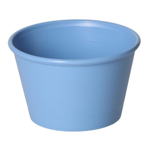 Nachhaltiger Werbeartikel Becher "ToGo", 0,1 l – trend-blau ps – mit Logo bedruckt