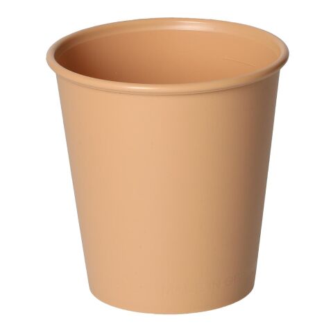 Nachhaltiger Werbeartikel Becher "ToGo", 0,2 l – braun – mit Logo bedruckt