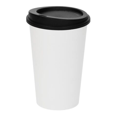 Nachhaltiger Werbeartikel Kaffeebecher "ToGo", 0,3 l – weiß – mit Logo bedruckt