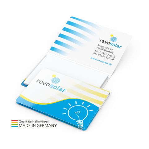 Haftnotiz Memo-Card Bestseller bunt | Nicht verfügbar | ohne Werbeanbringung | 4C-Quality | Haftnotiz weiß