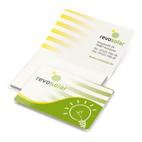 Haftnotiz Memo-Card White Recycling Bunt | ohne Werbeanbringung | ohne Werbeanbringung